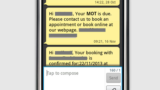 Image of a bespoke website design, in this case a minicab service, inside a mobile phone. Image created with placeit.breezi.com